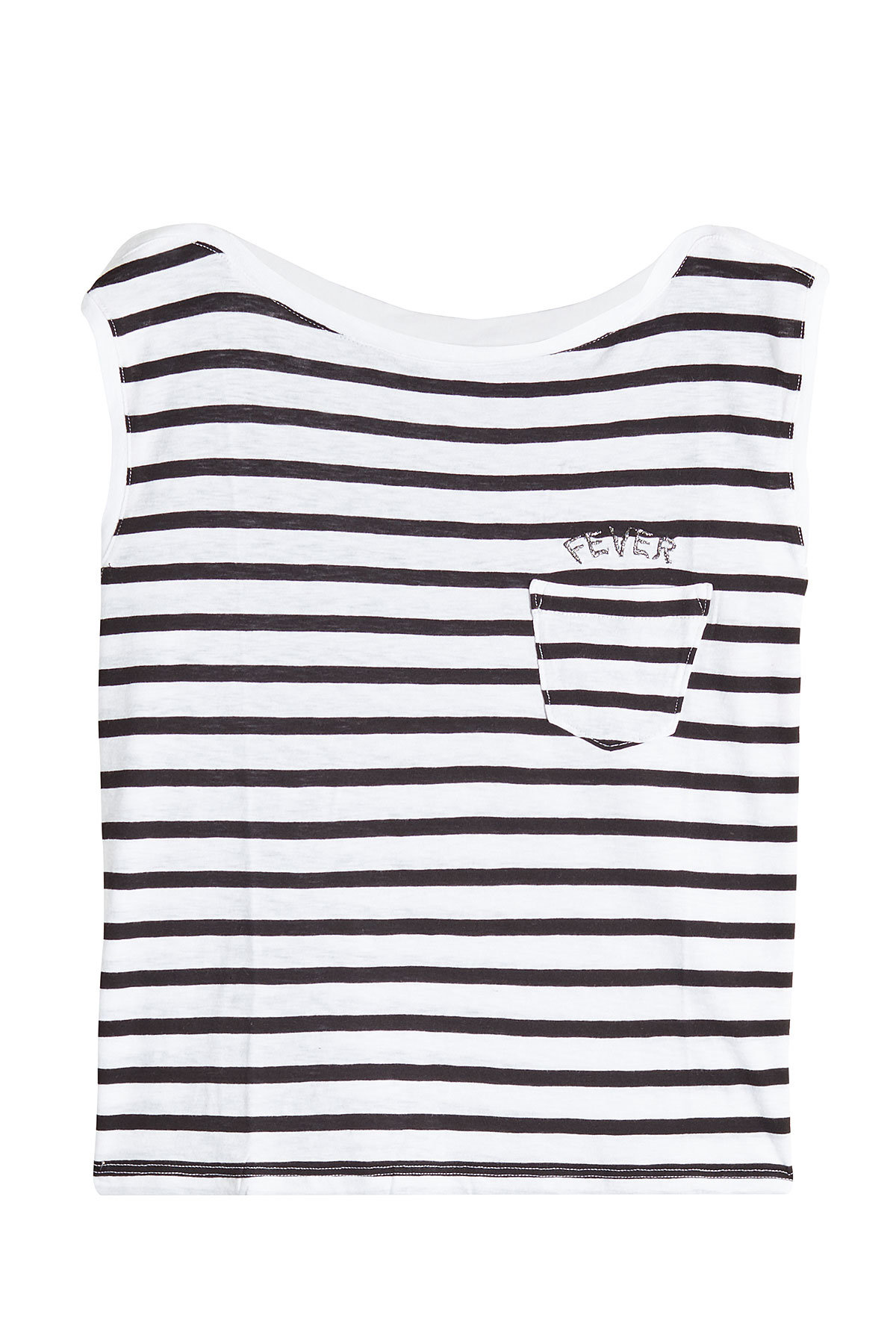 Frida Striped Tank with Embroidery by Zadig & Voltaire