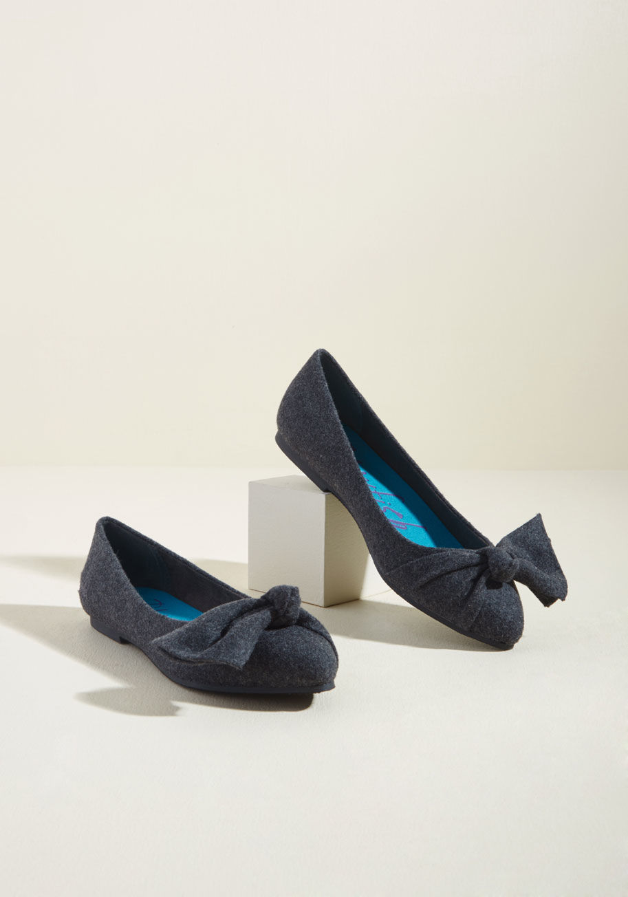Zak - Do these wooly grey flats by Blowfish deserve a place