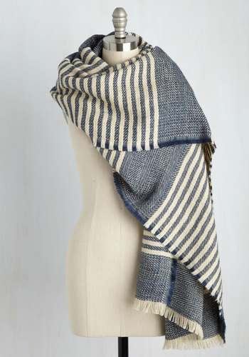 Look by M - Central Park Cinema Scarf in Blueberry