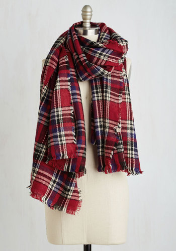 Look by M - Chillin' Haute Scarf in Red