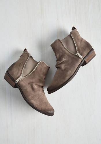 Naughty Monkey - Madrid It Again Suede Bootie in Taupe