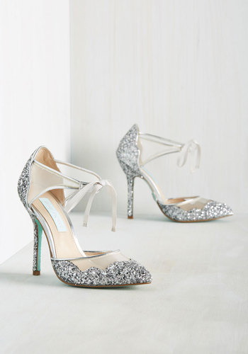 Betsey Johnson Footwear - Viva la Diva Metallic Heel in Silver