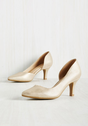 CL by Chinese Laundry - The Future Looks Chic Metallic Heel in Gold