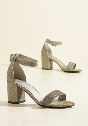 CL by Chinese Laundry - We've Got the Function Block Heel in Metallic Gold