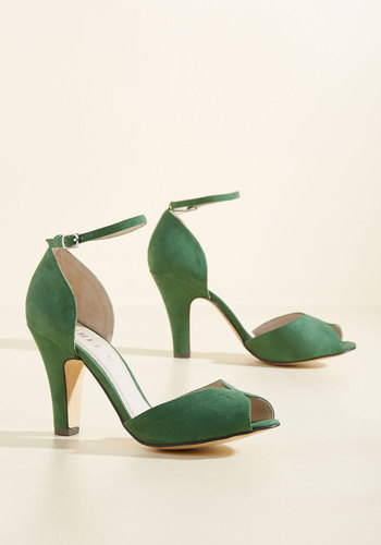 Demfon / Navid O Nadio - Fine Dining Peep Toe Heel in Emerald